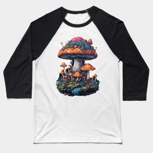 Fantasy magic mushroom grove Baseball T-Shirt